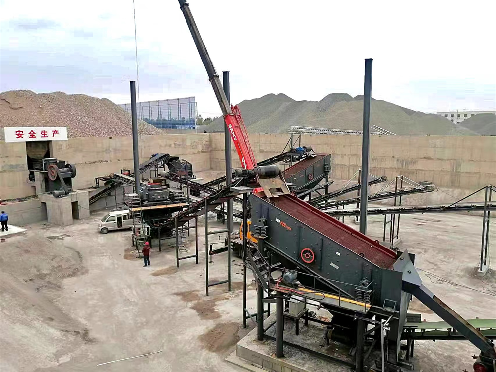 VSI sand making machine on-site